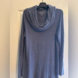 Barefoot Dreams Cozy Chic Ultra Lite cowl neck tunic vintage blue size large